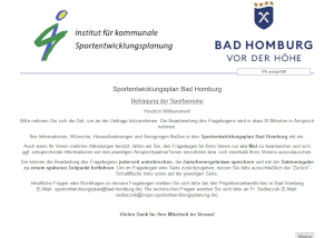 Titelseite Regiebuch Bad Homburg 2030