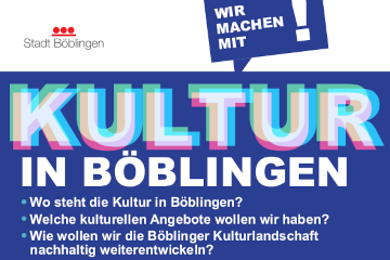 Kultur in Böblingen – Wir machen mit!<br>Beteiligungsworkshop 30.11.2024