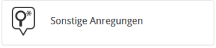 Kategorie Sonstige Anregungen